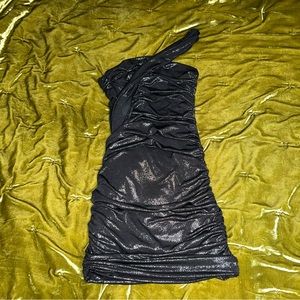 Forever 21 | Sparkly Black One-Shoulder Dress